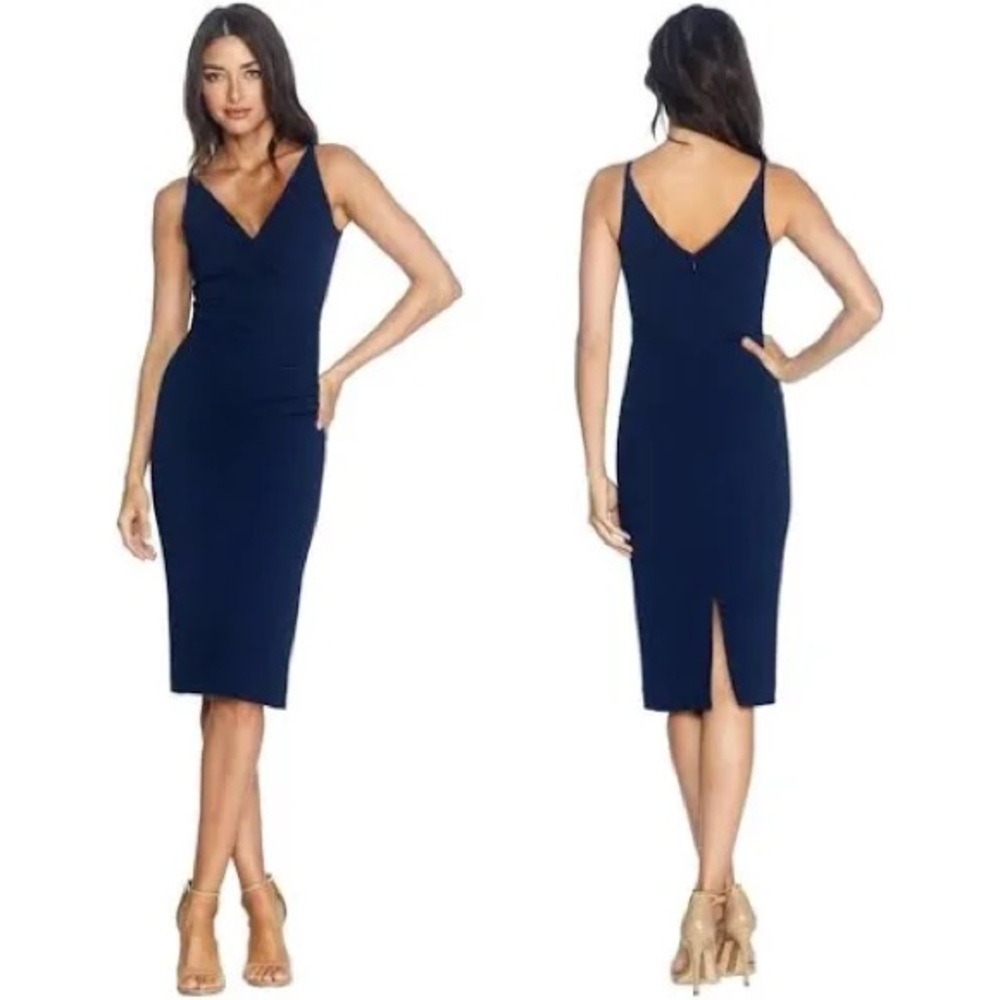 NWT Dress The Population Anita Cocktail Dress Navy